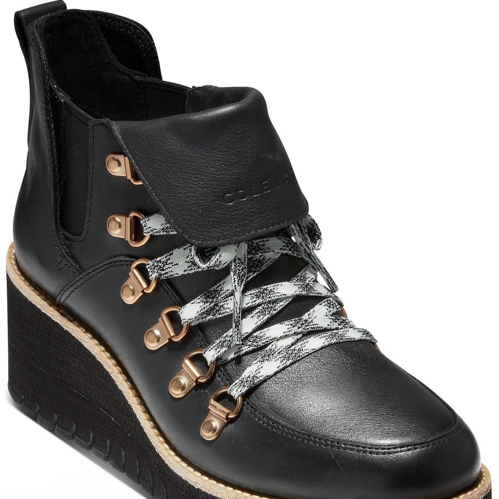 Cole Haan Zerogrand Wedge Hiker Boots - Picture 1 of 11